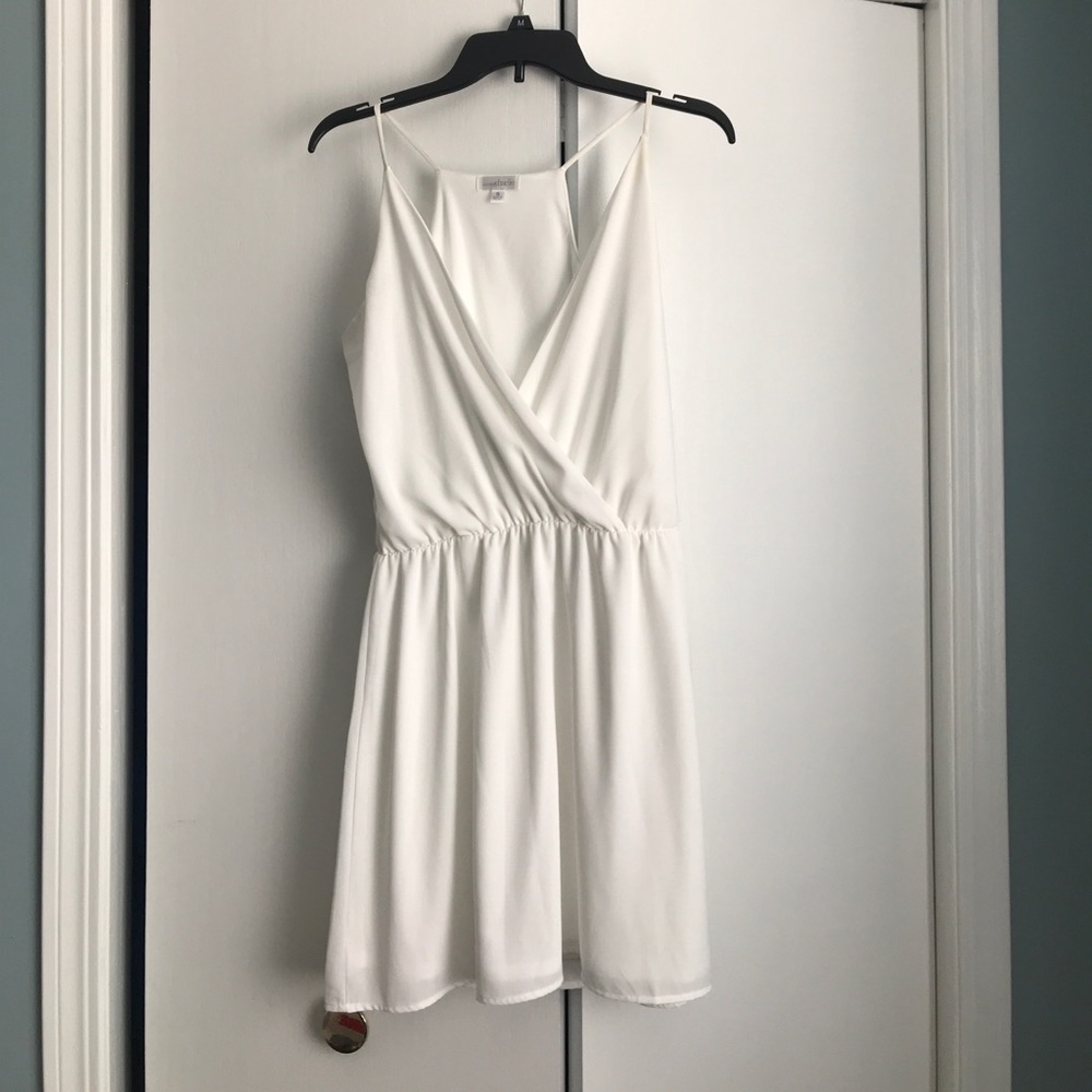 White mini dress